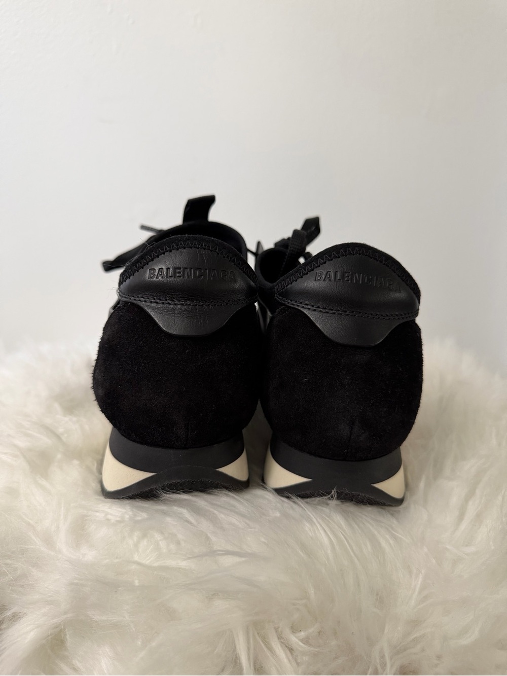 Balenciaga Race Runner mesh and leather sneakers - Picture 6 of 11